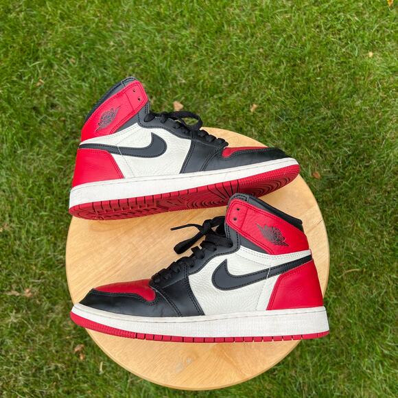 Size 7 - Nike Air Jordan 1 Retro High OG BG Bred Toe Men\'s Shoes - Ships Now main image 8